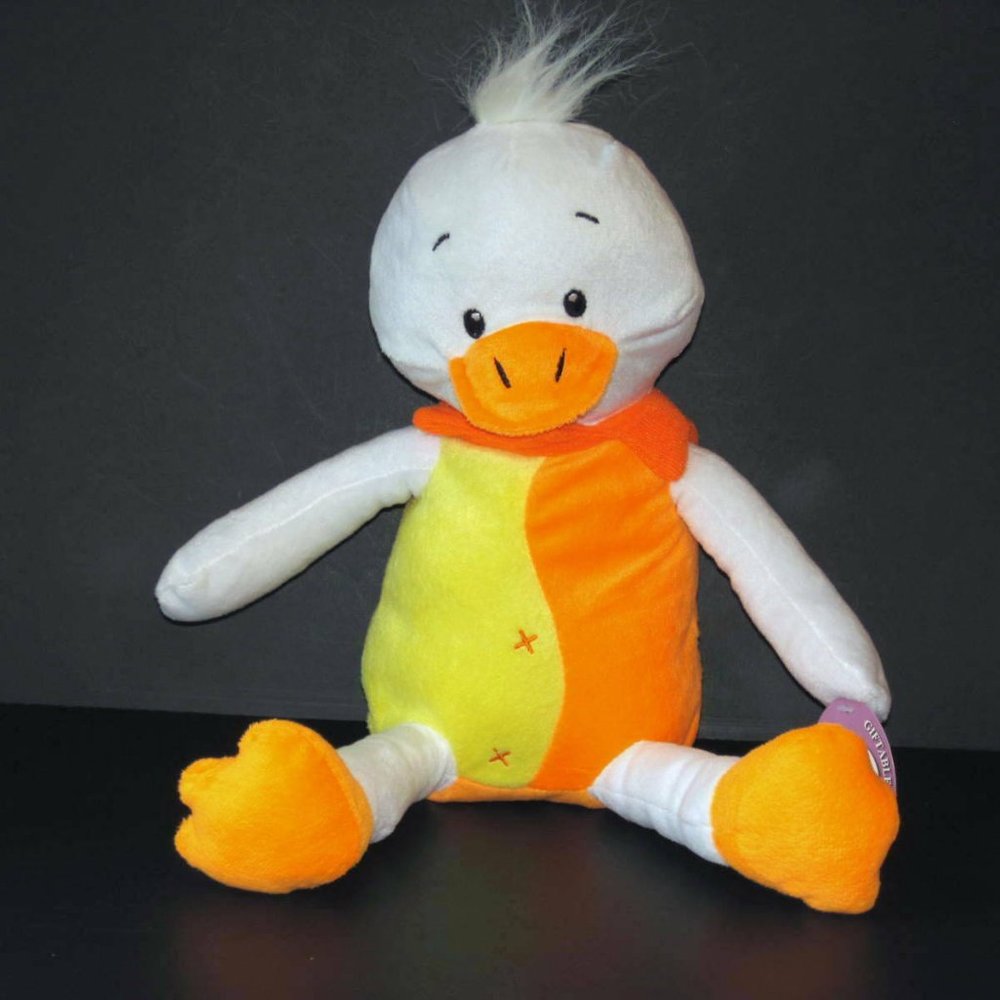 GIFTABLE WORLD SITTING EASTER DUCK PLUSH TOY